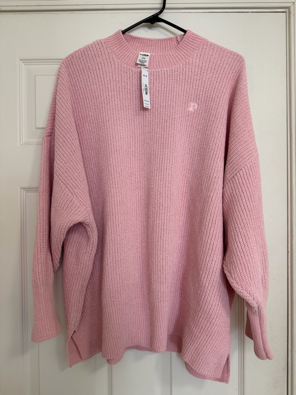 NWT Victoria’s Secret Pink Chenille Crewneck Pullover size M
